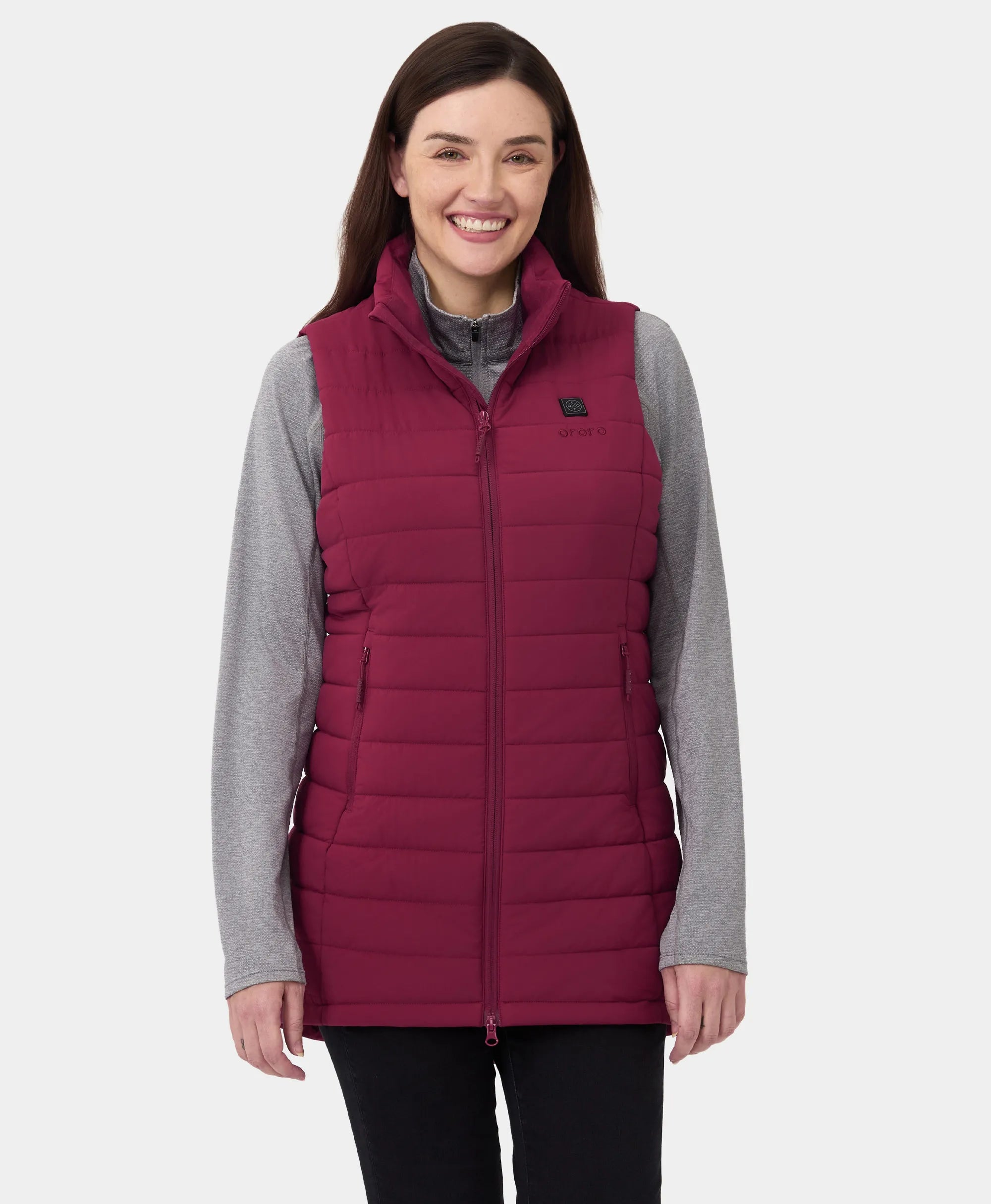 "Tribeca" Women's Heated Long Puffer Vest - New Colors, Thumbnail 27