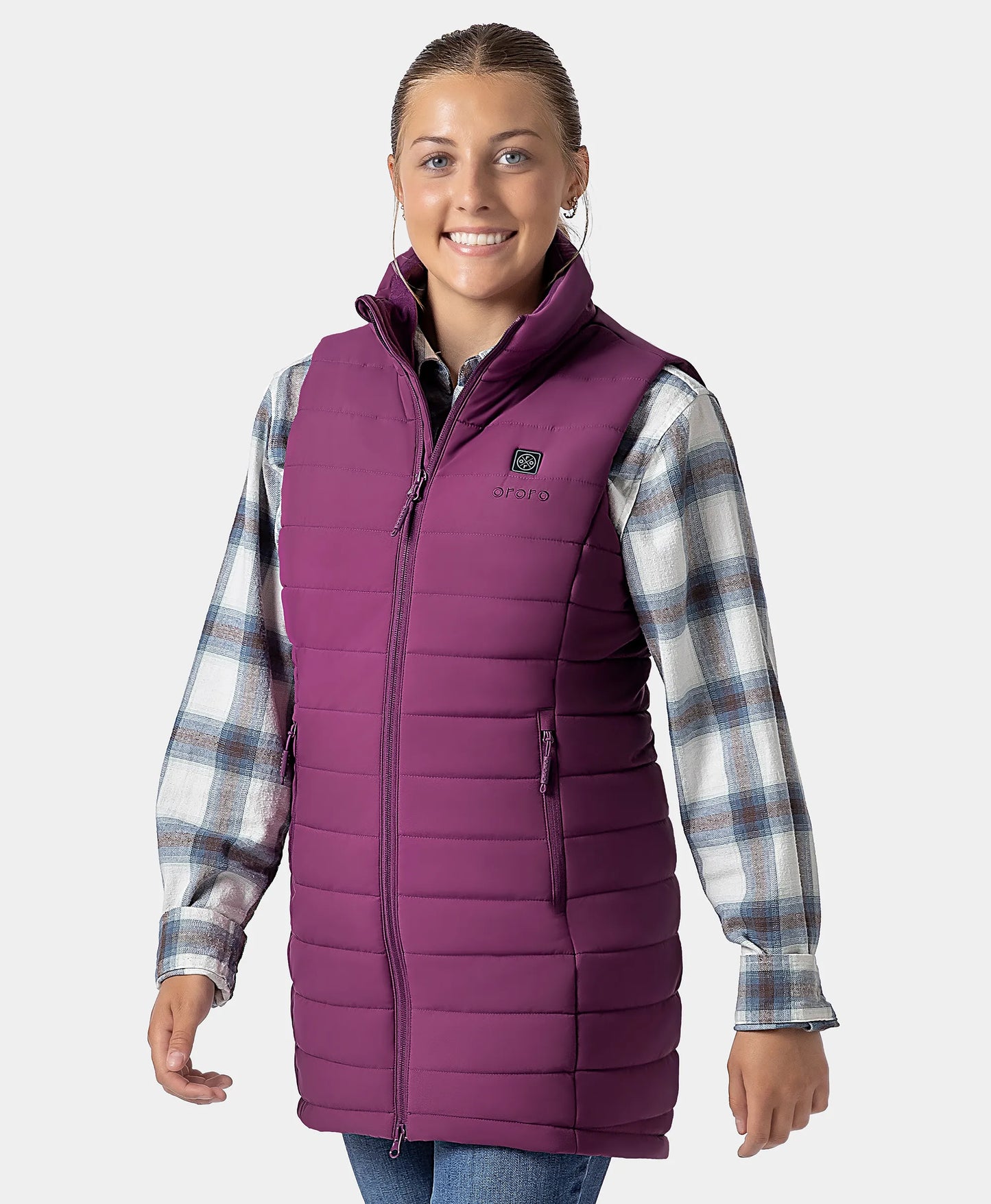 "Tribeca" Women's Heated Long Puffer Vest - New Colors