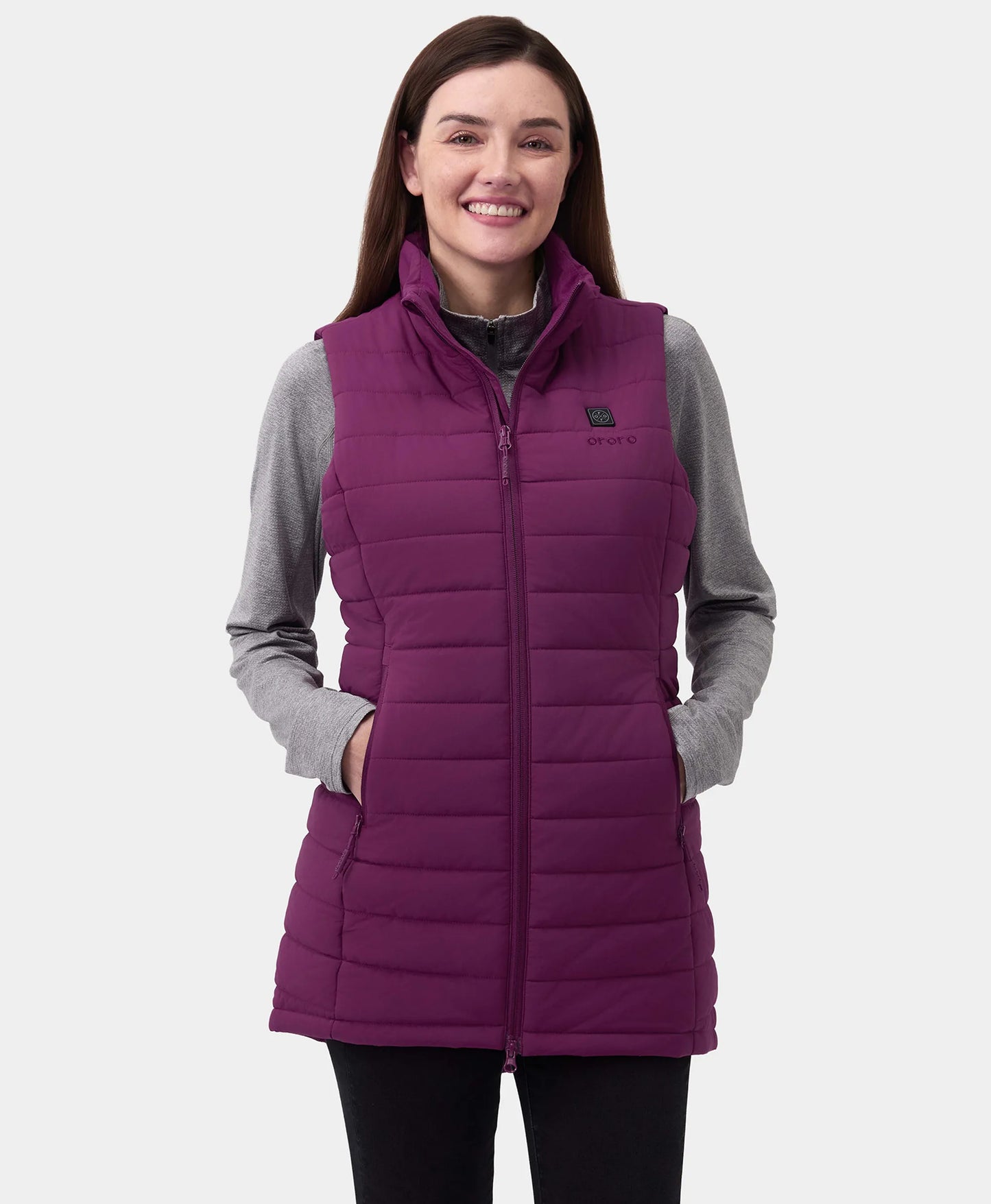 "Tribeca" Women's Heated Long Puffer Vest - New Colors
