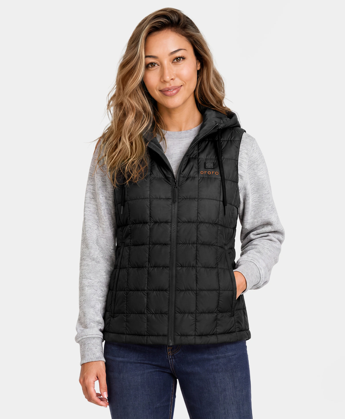 PuffLyte Women's 4-Zone Hooded Heated Vest, Thumbnail 17