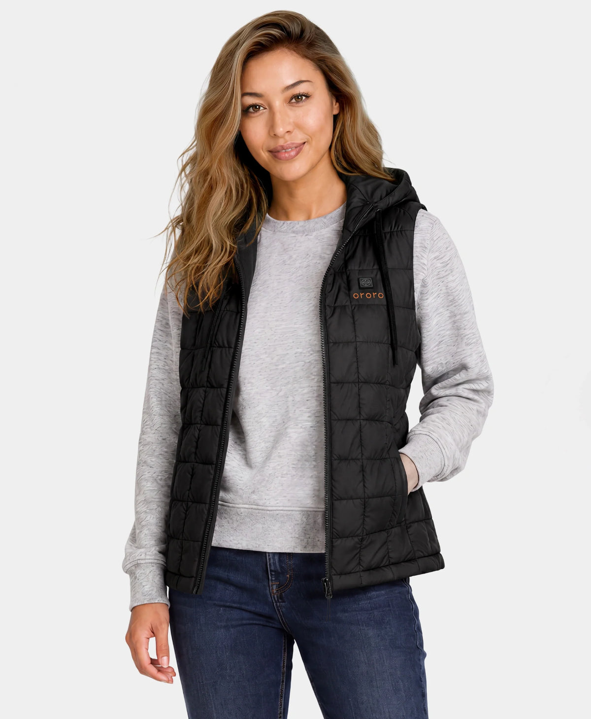 PuffLyte Women's 4-Zone Hooded Heated Vest, Thumbnail 3