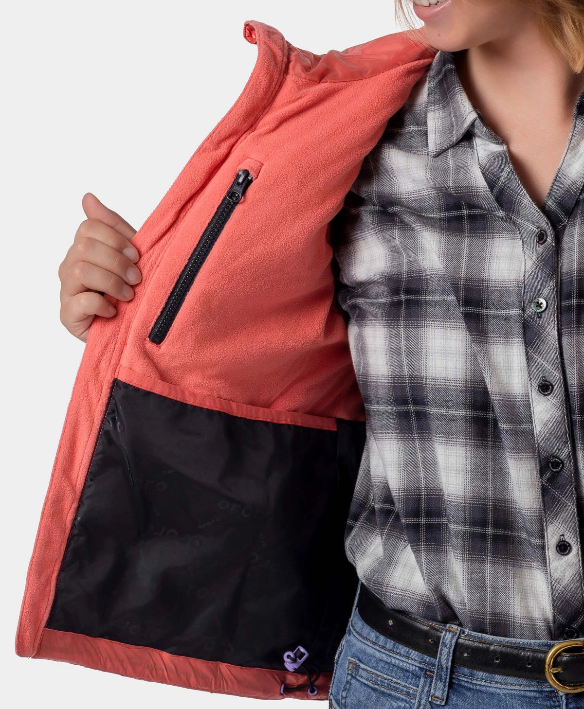 PuffLyte Women's 4-Zone Hooded Heated Vest, Thumbnail 13