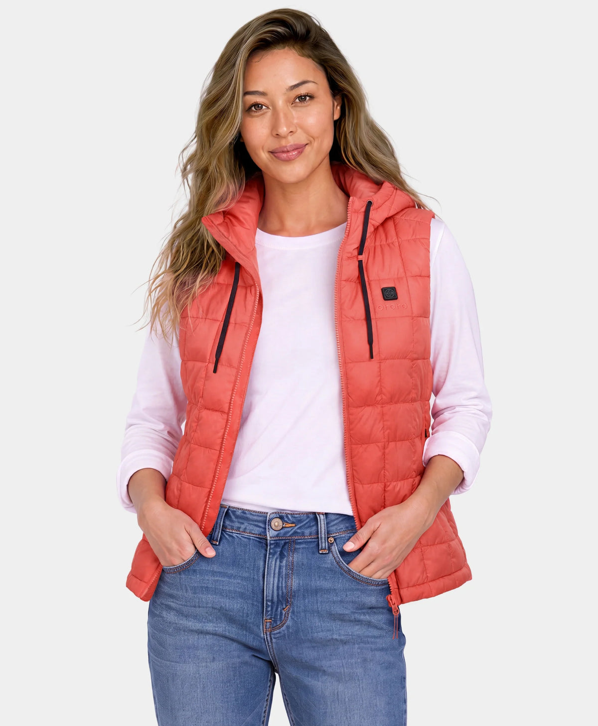PuffLyte Women's 4-Zone Hooded Heated Vest, Thumbnail 11