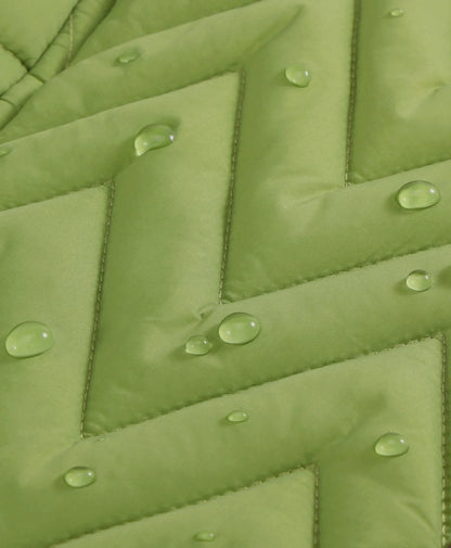 Women's Heated Chevron Quilted Vest - Black / Purple