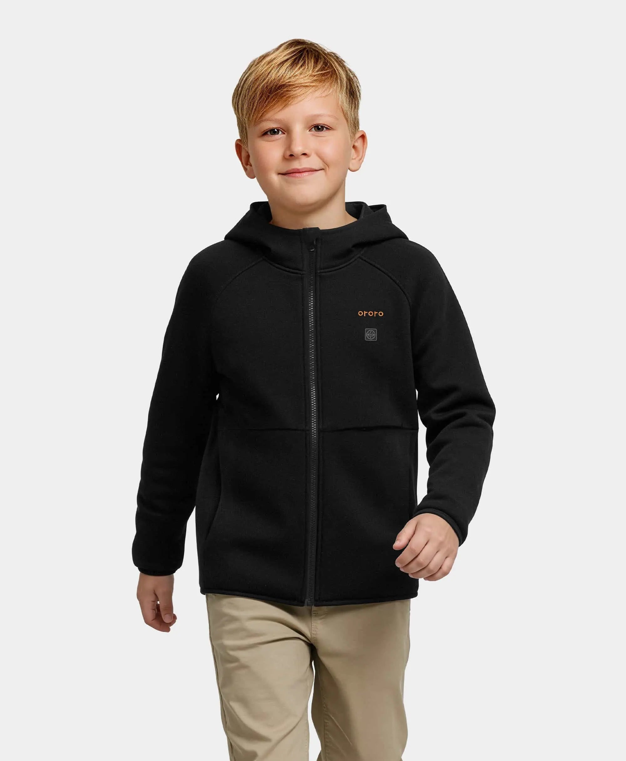 Kids' 4-Zone Heated Full-Zip Fleece Hoodie, Thumbnail 12
