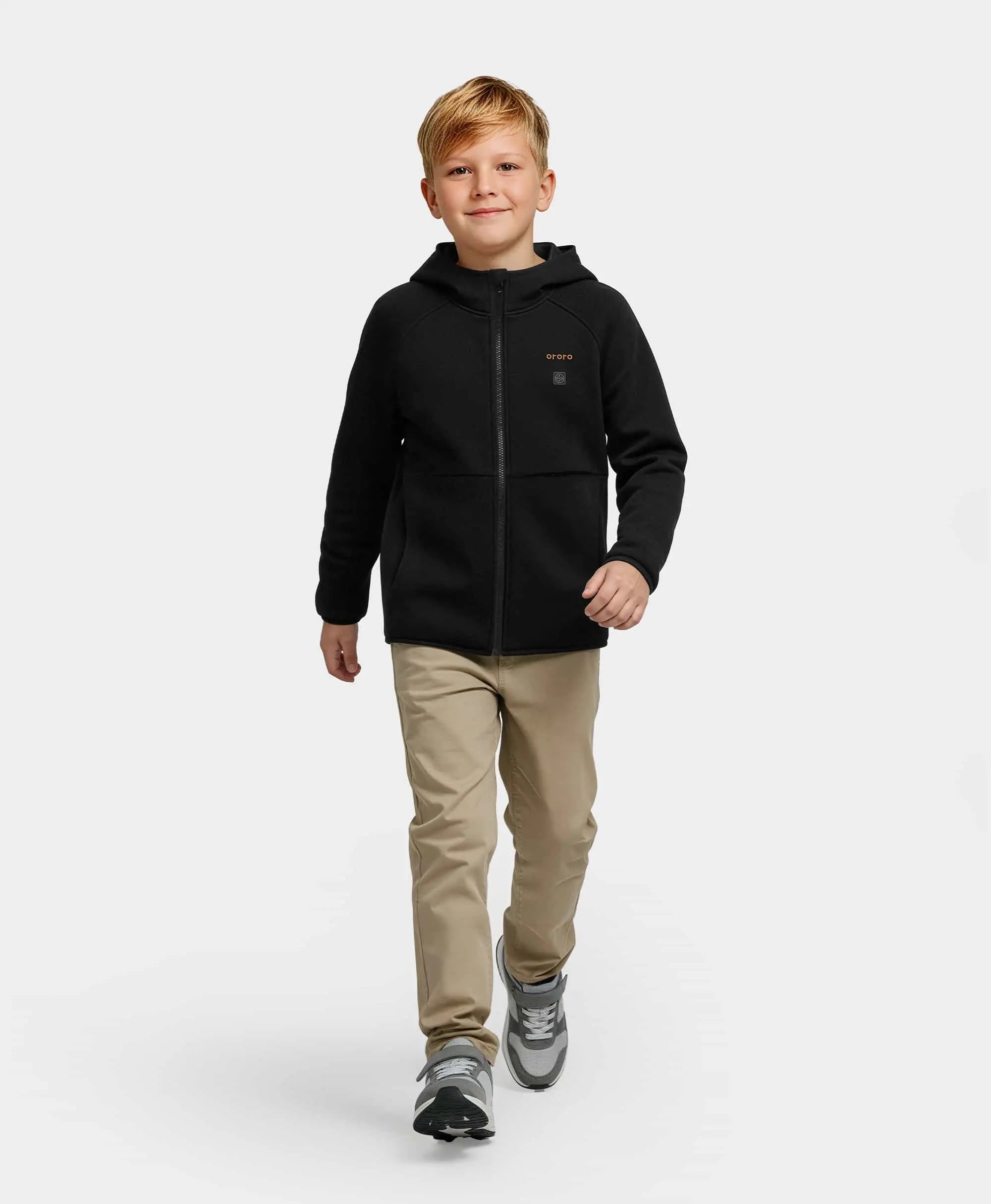 Kids' 4-Zone Heated Full-Zip Fleece Hoodie, Thumbnail 14