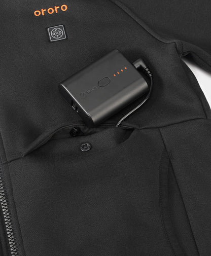 Battery pockets at the exterior body with snap closure （Front left hidden pocket）