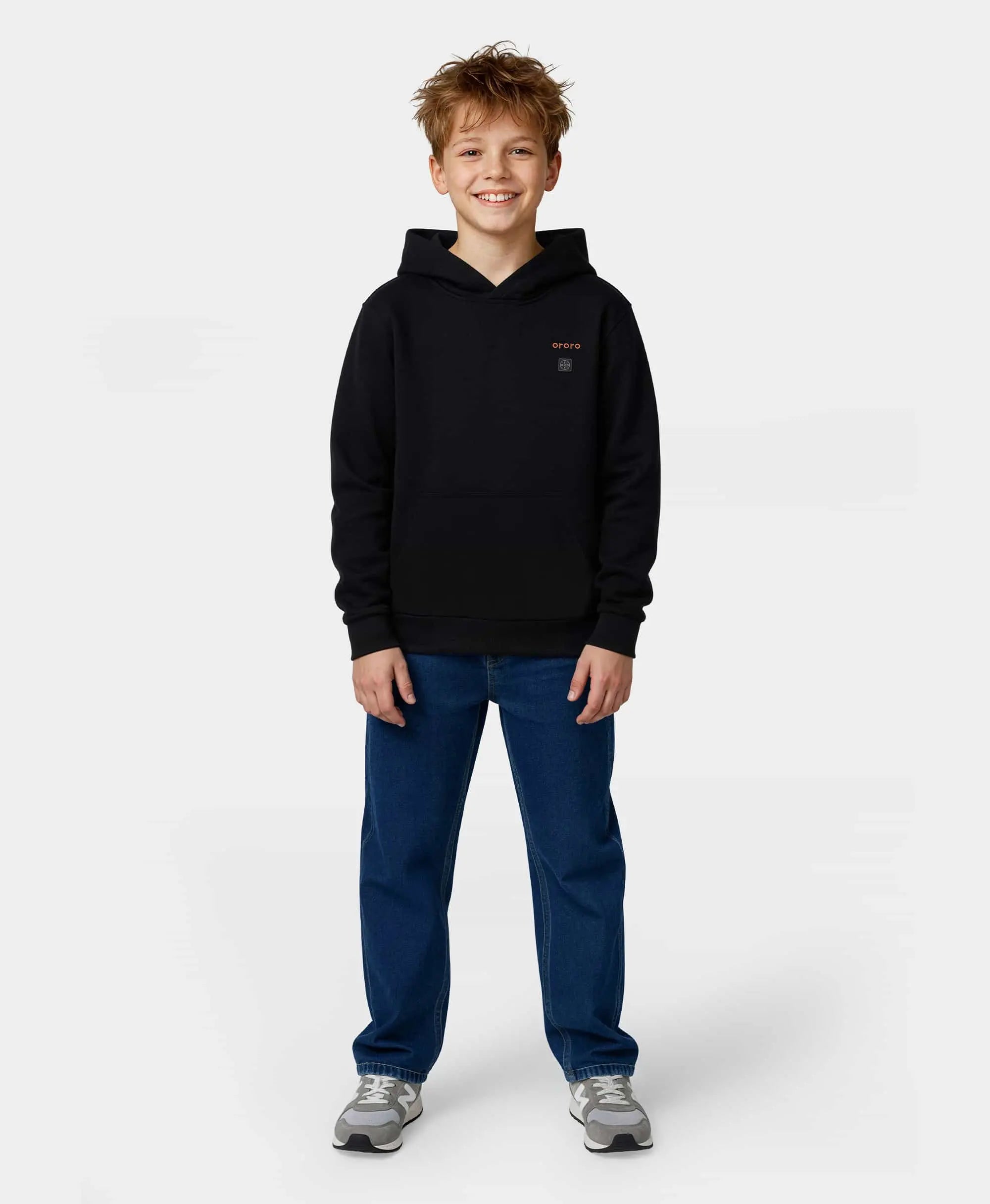 Kids' 4-Zone Heated Pullover Hoodie, Thumbnail 4