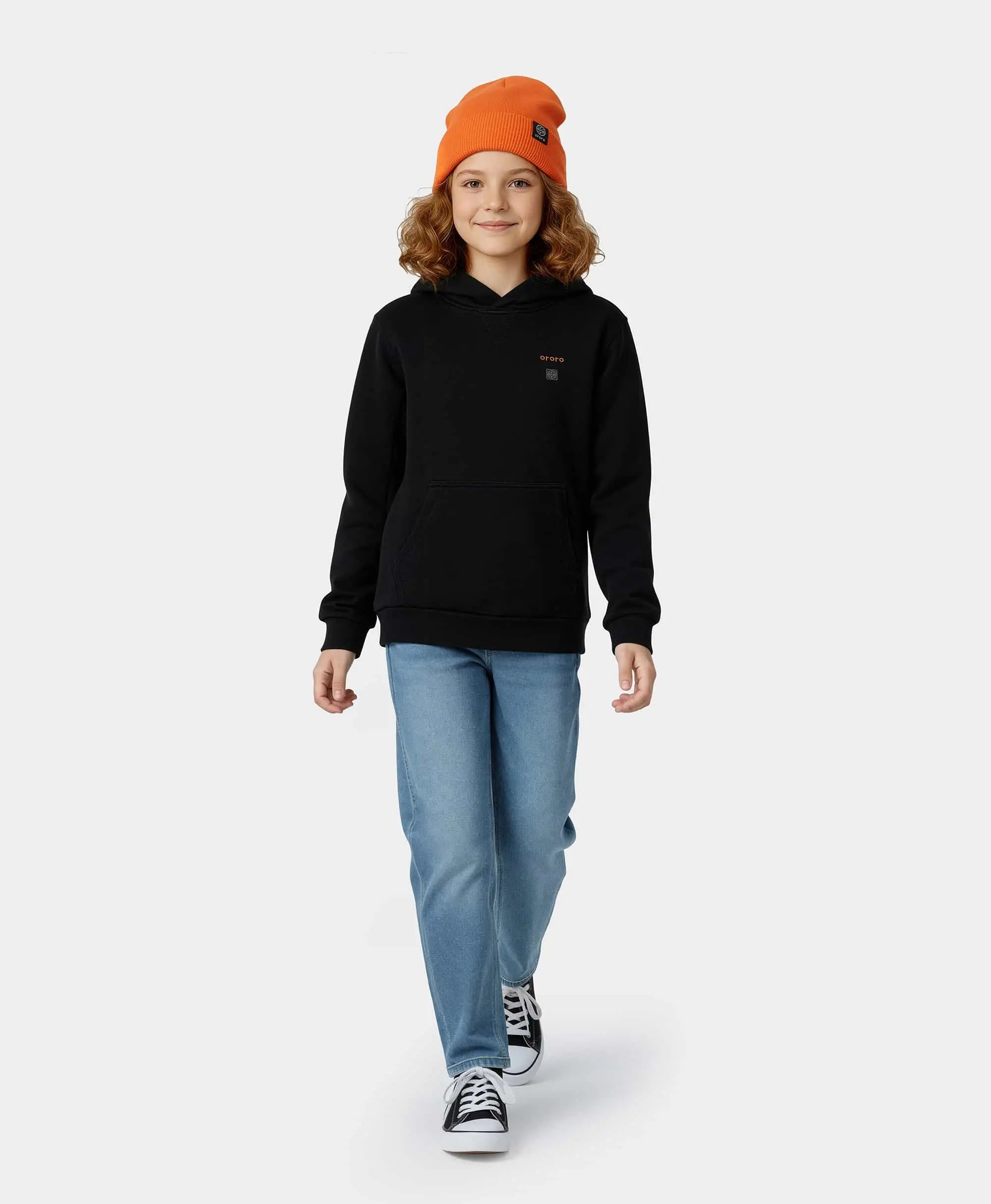 Kids' 4-Zone Heated Pullover Hoodie, Thumbnail 6