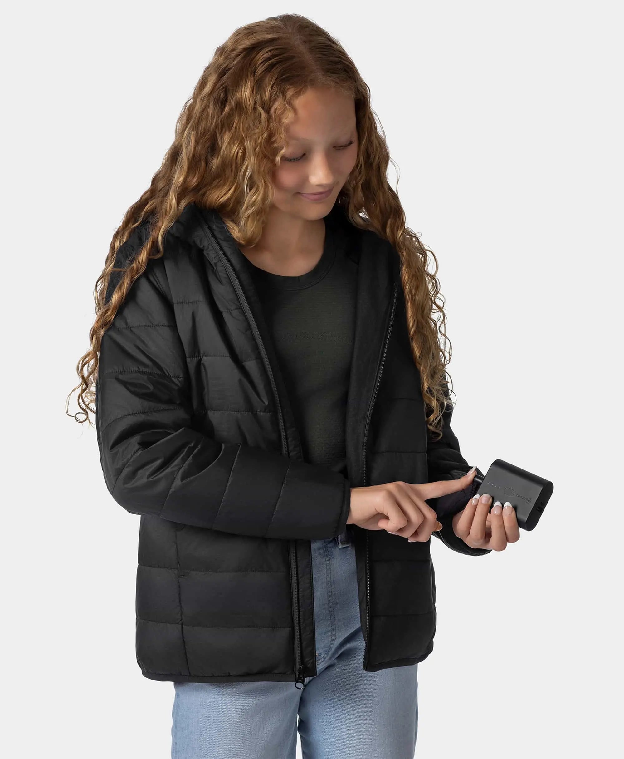 Kids' 4-Zone Heated Lightweight Puffer Jacket, Thumbnail 17