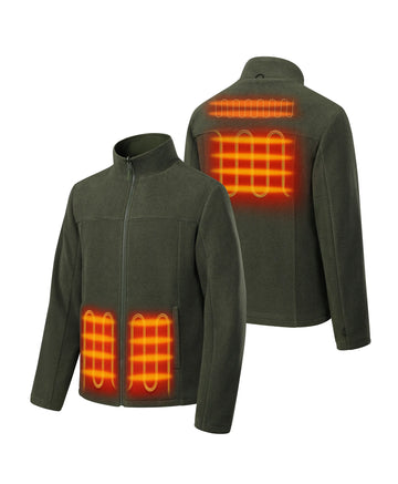 Four heating zones: left &amp; right pockets, upper back and mid-back