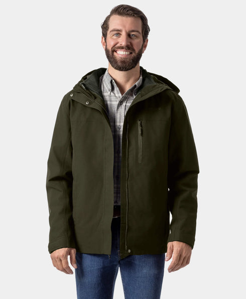 River Ridge Men’s 3-in-1 Heated Jacket with Fleece Liner ,view 1