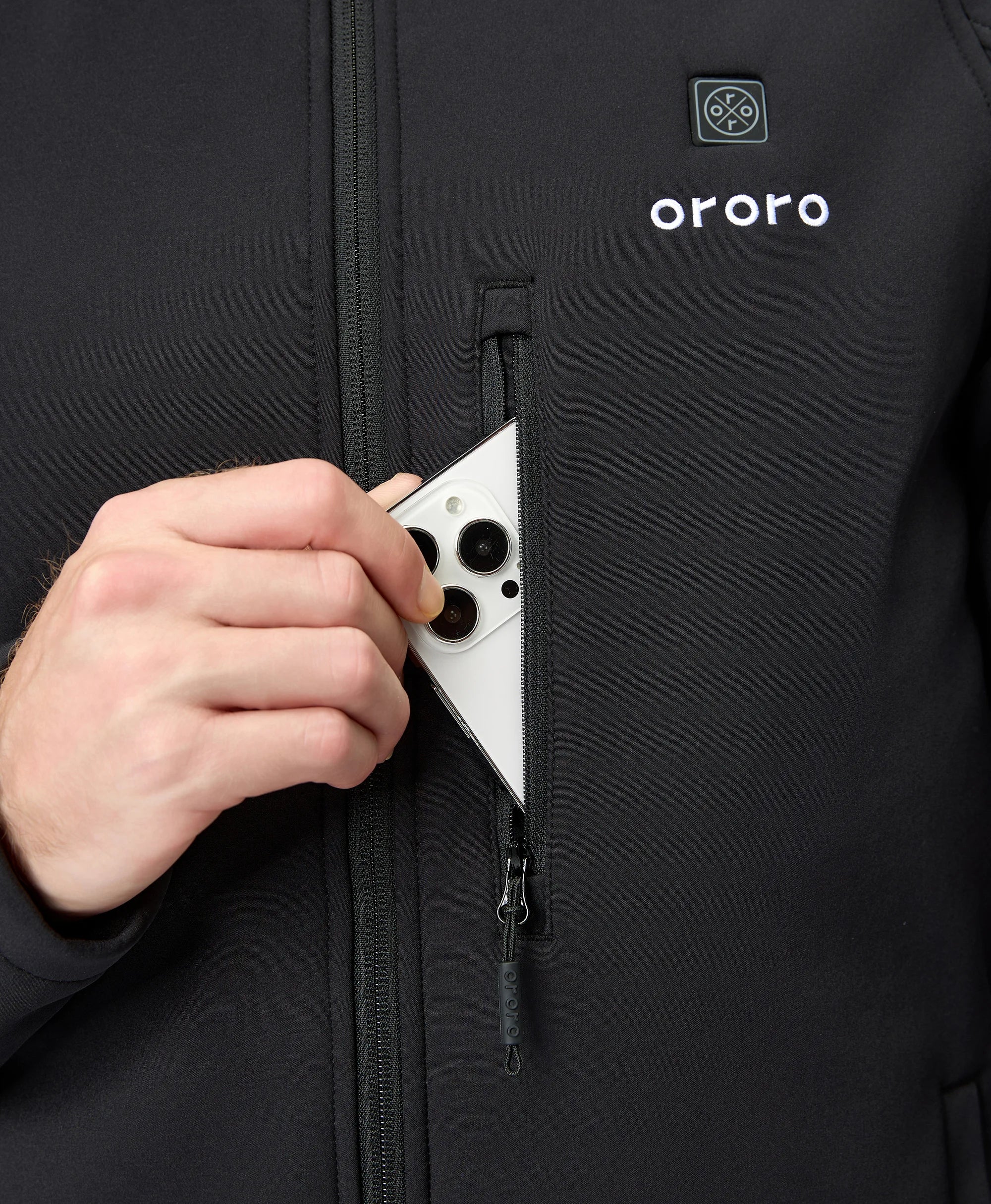 Paragon Men's Heated Jacket - Black, Thumbnail 17