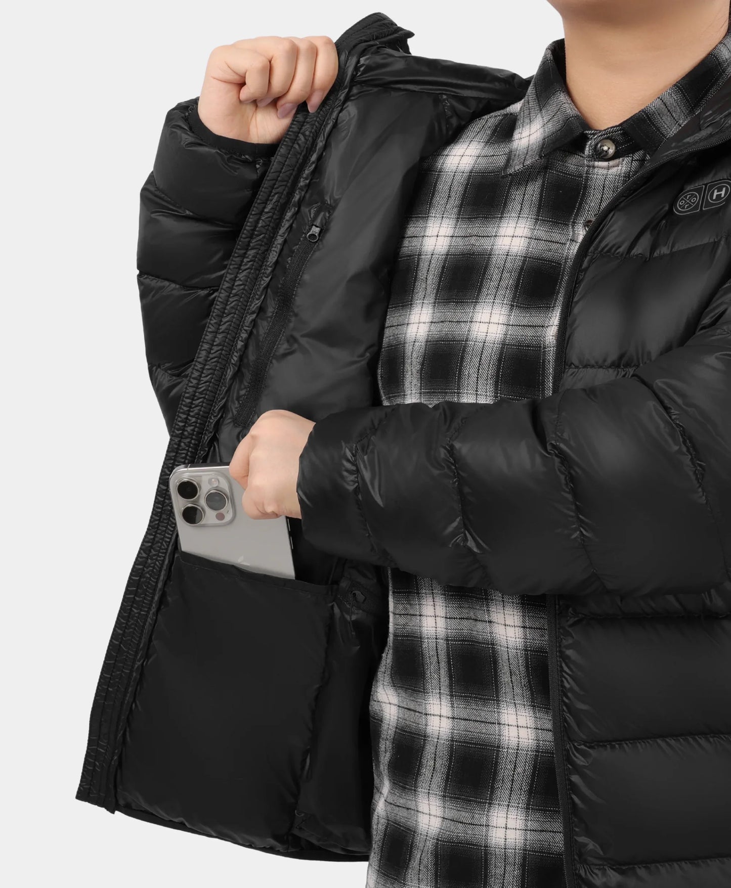 AeroPro Men's 8-Zone Packable Heated Down Jacket