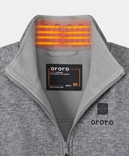 Men's Heated Full-Zip Fleece Jacket - (4 Heating Zones)