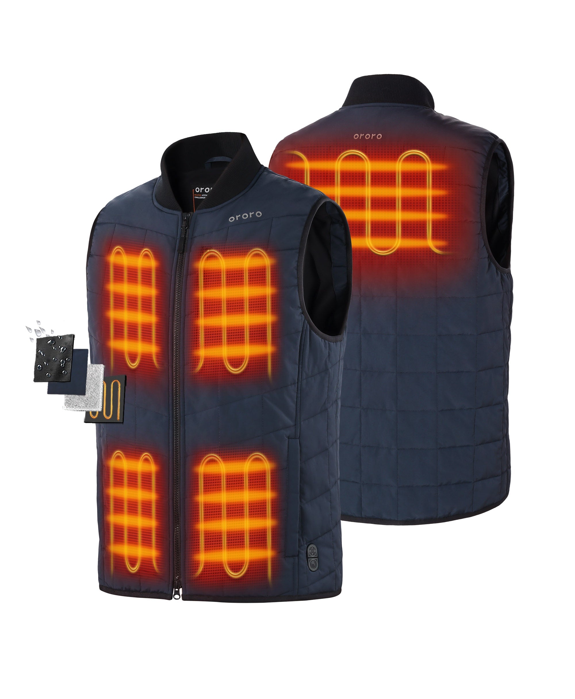 Scranton Men's 5-Zone Insulated Heated Bomber Vest, Thumbnail 2