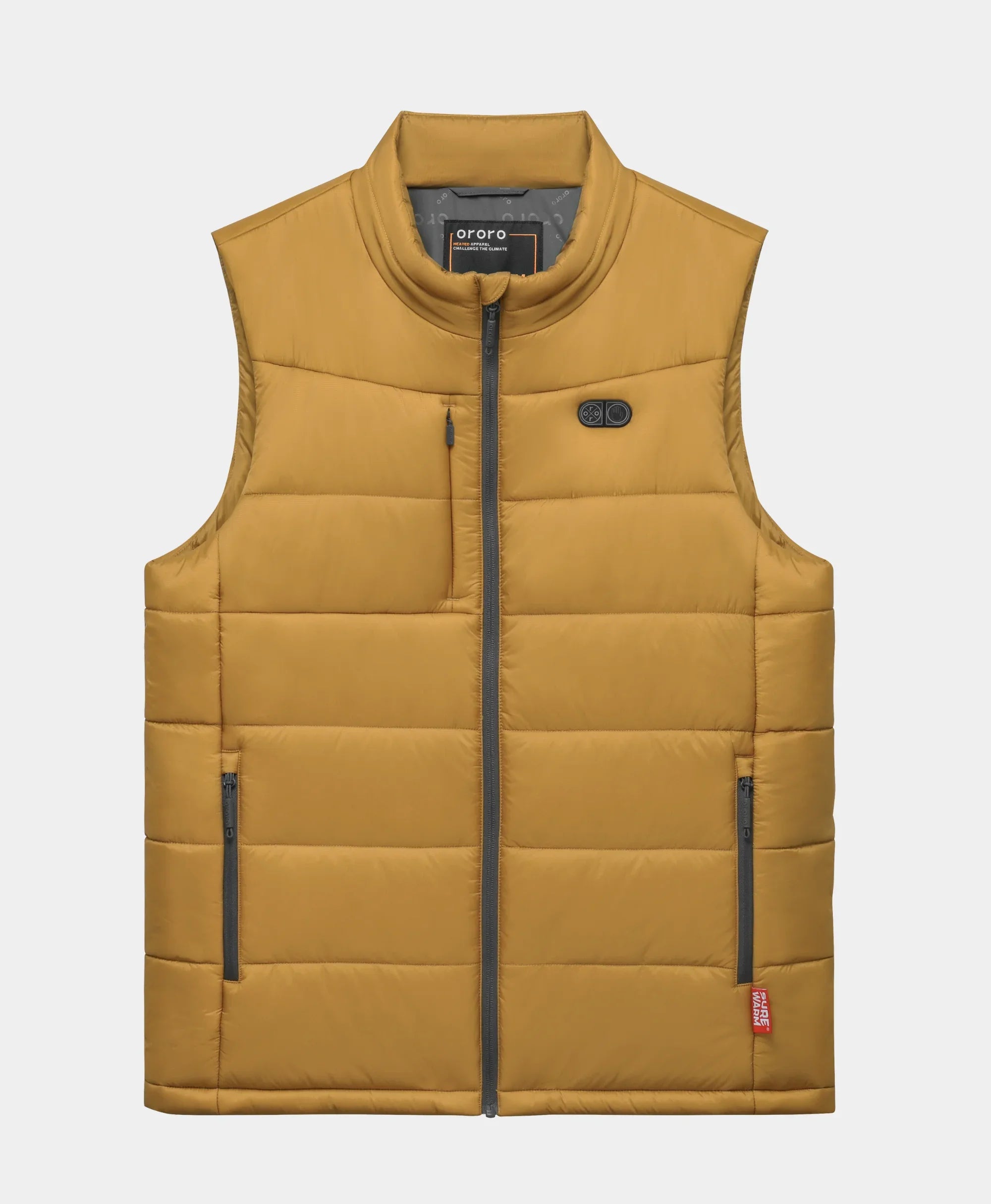 SureWarm® Men's 6-Zone Dual-Control Classic Pro Heated Vest - Khaki