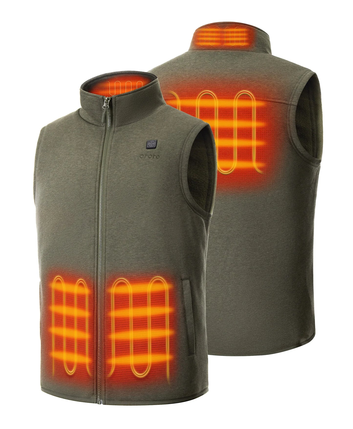 Veste polaire chauffante pour homme (4 zones de chauffe)