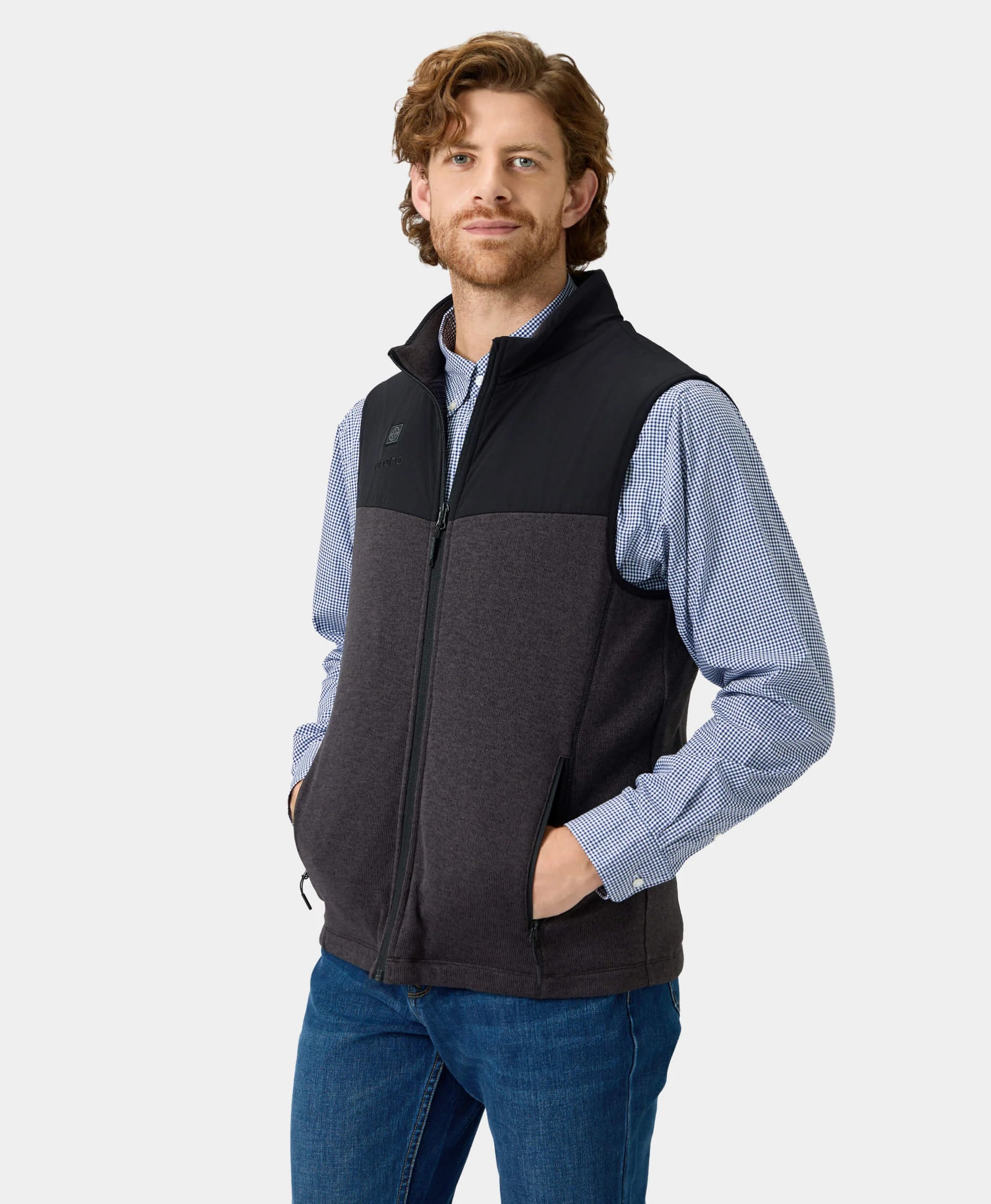 (Open-box) Augusta Men's Heated Sweater Fleece Vest, Thumbnail 17