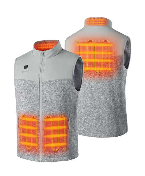 Augusta Men's Heated Sweater Fleece Vest ,view 2