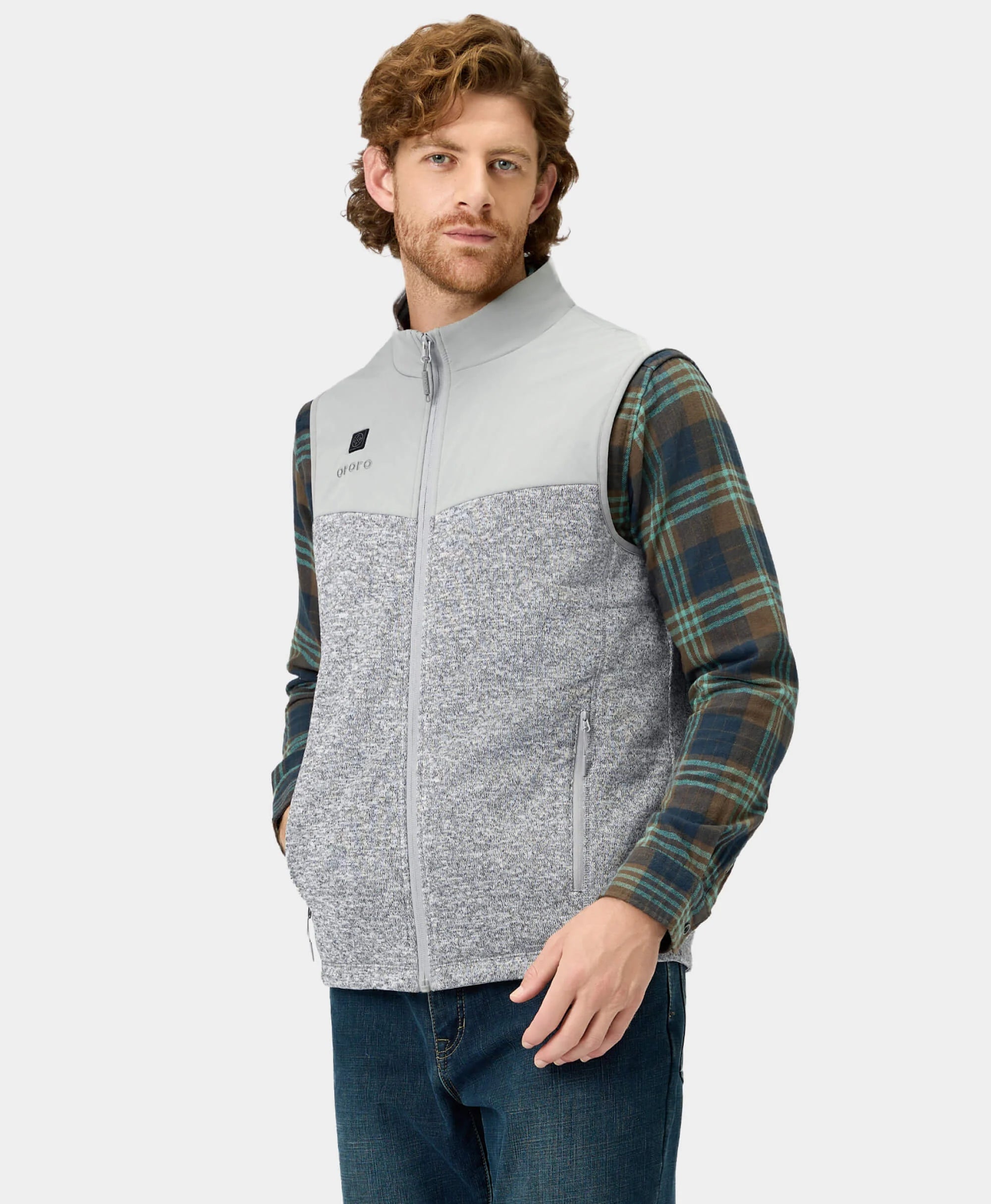 (Open-box) Augusta Men's Heated Sweater Fleece Vest, Thumbnail 4