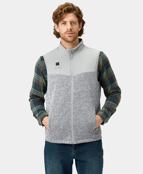 Augusta Men's Heated Sweater Fleece Vest ,view 1