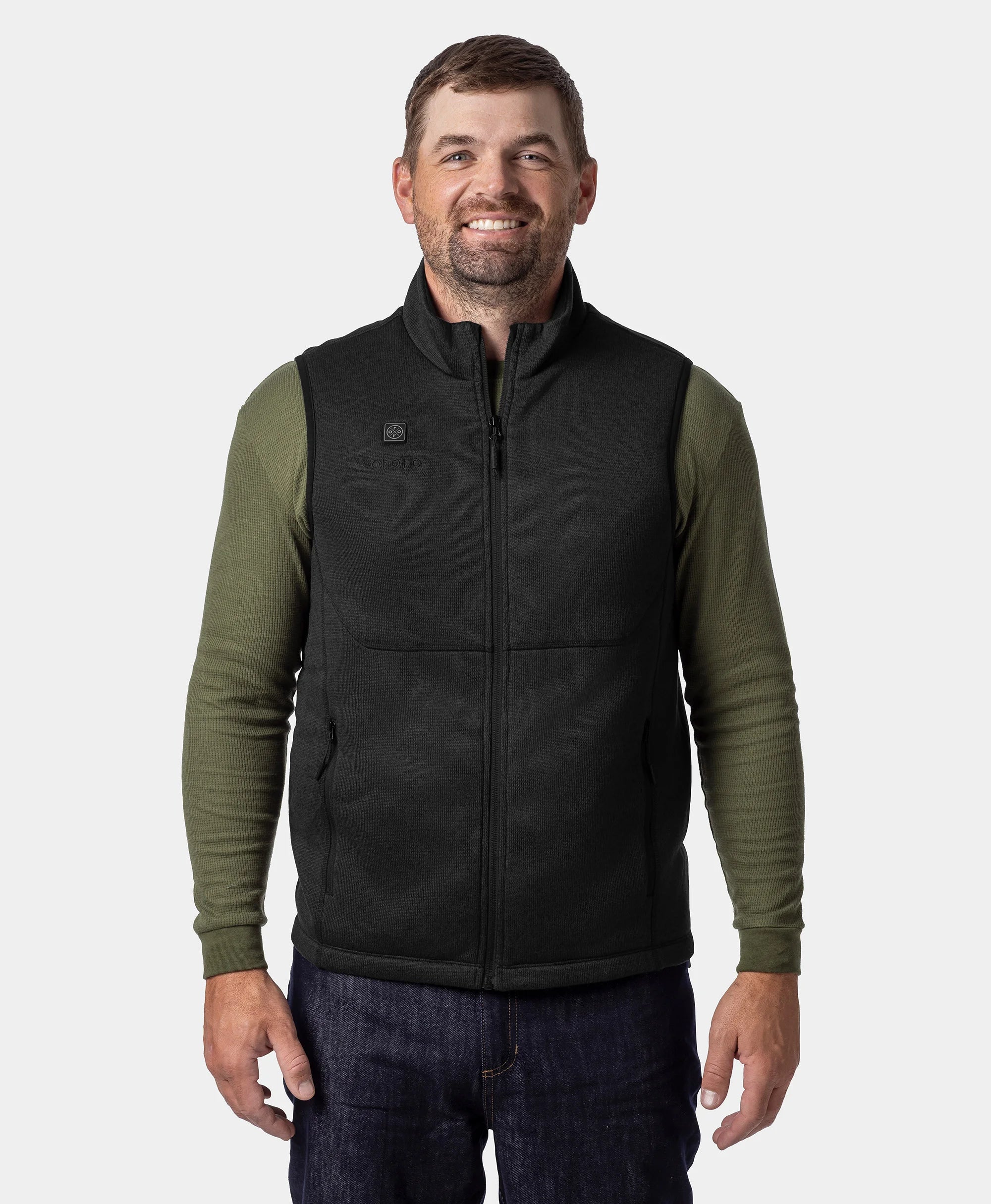 Augusta Tournament Men's 4-Zone Heated Sweater Fleece Vest, Thumbnail 13