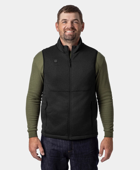 Augusta Tournament Men's 4-Zone Heated Sweater Fleece Vest ,view 1