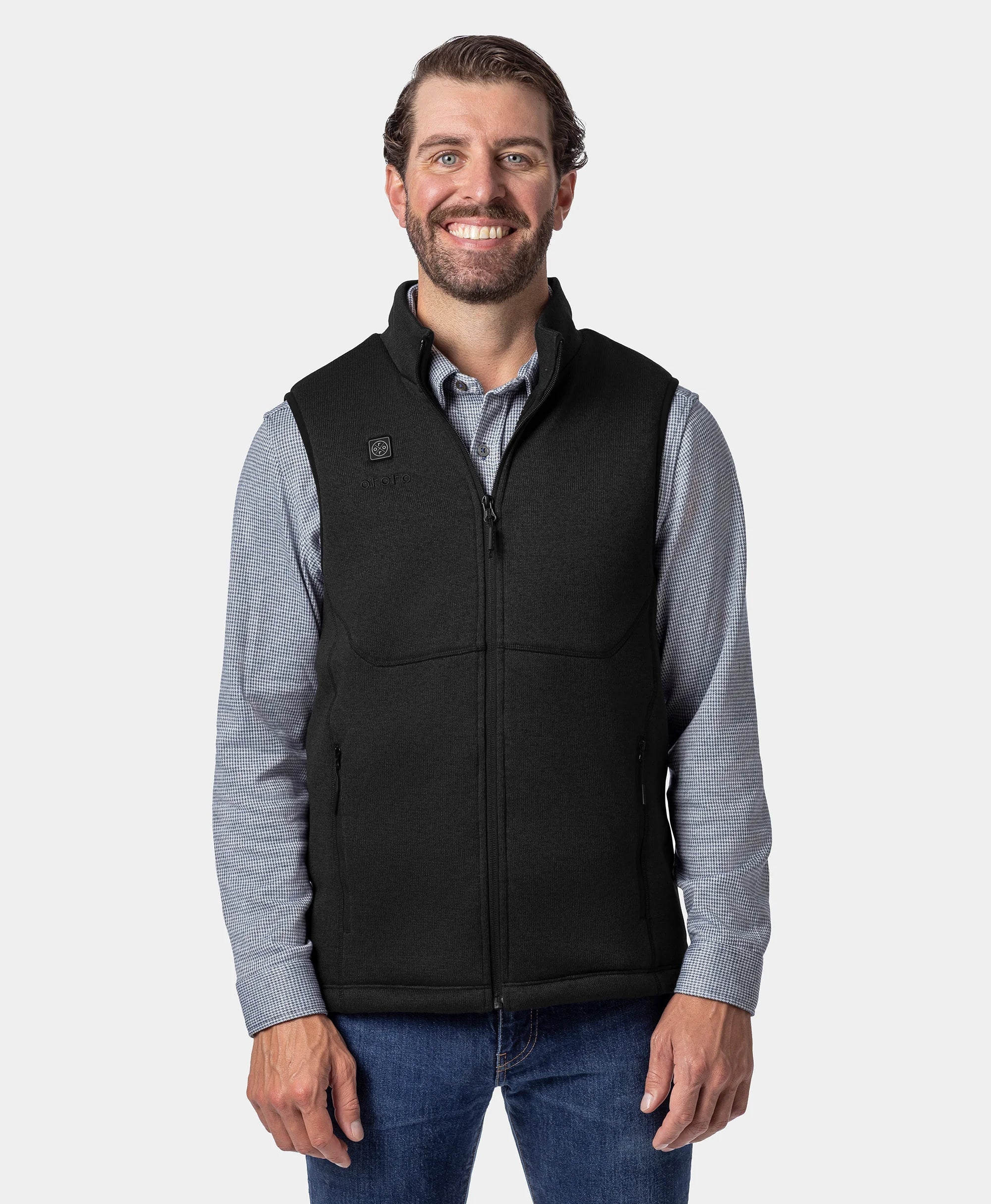 Augusta Tournament Men's 4-Zone Heated Sweater Fleece Vest, Thumbnail 16