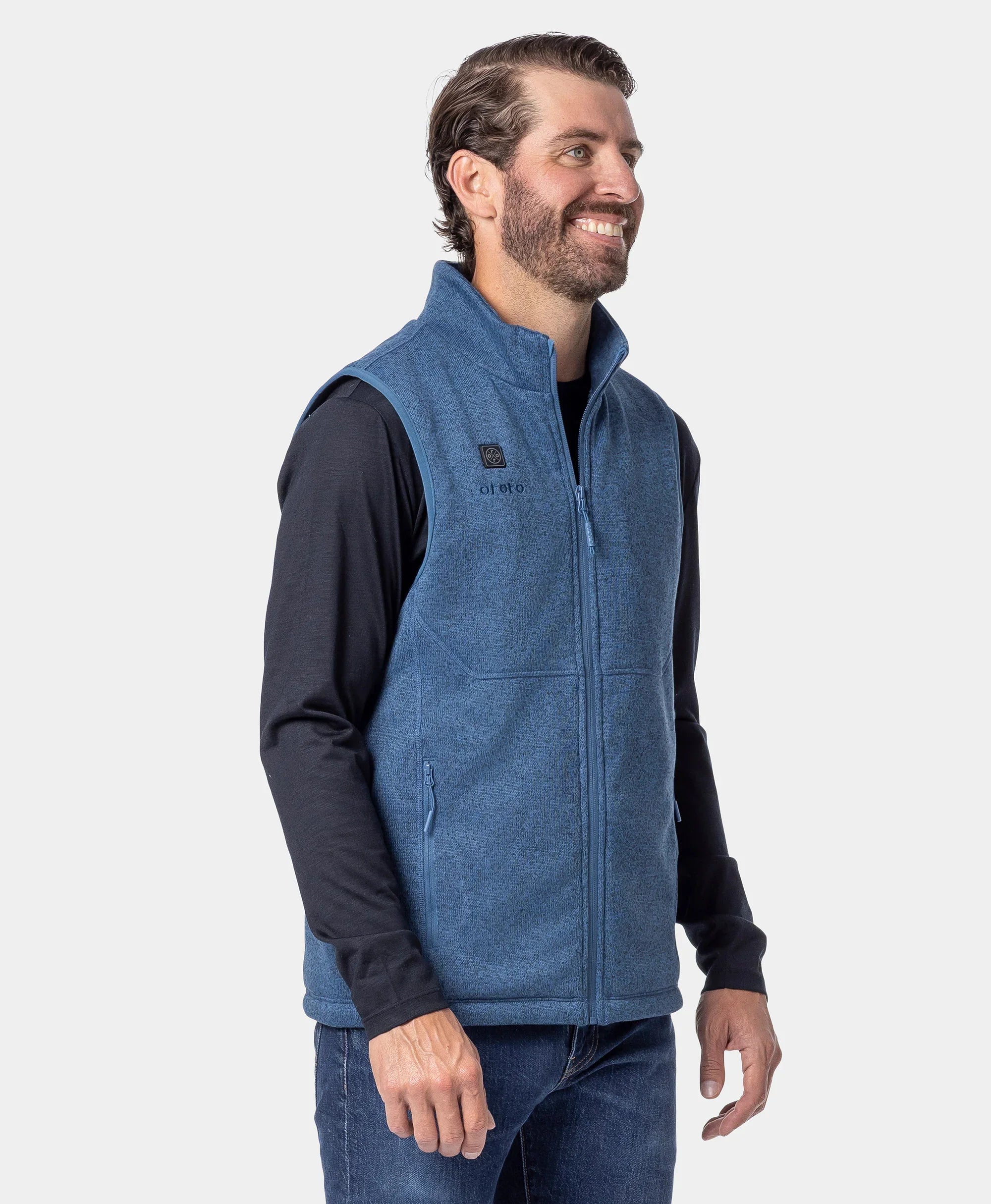 Augusta Tournament Men's 4-Zone Heated Sweater Fleece Vest, Thumbnail 27