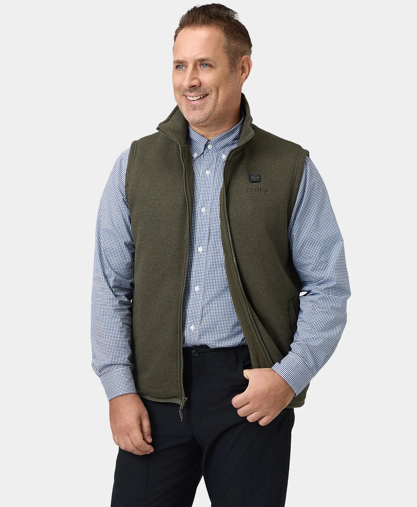 Men's Heated Fleece Vest - New Colors