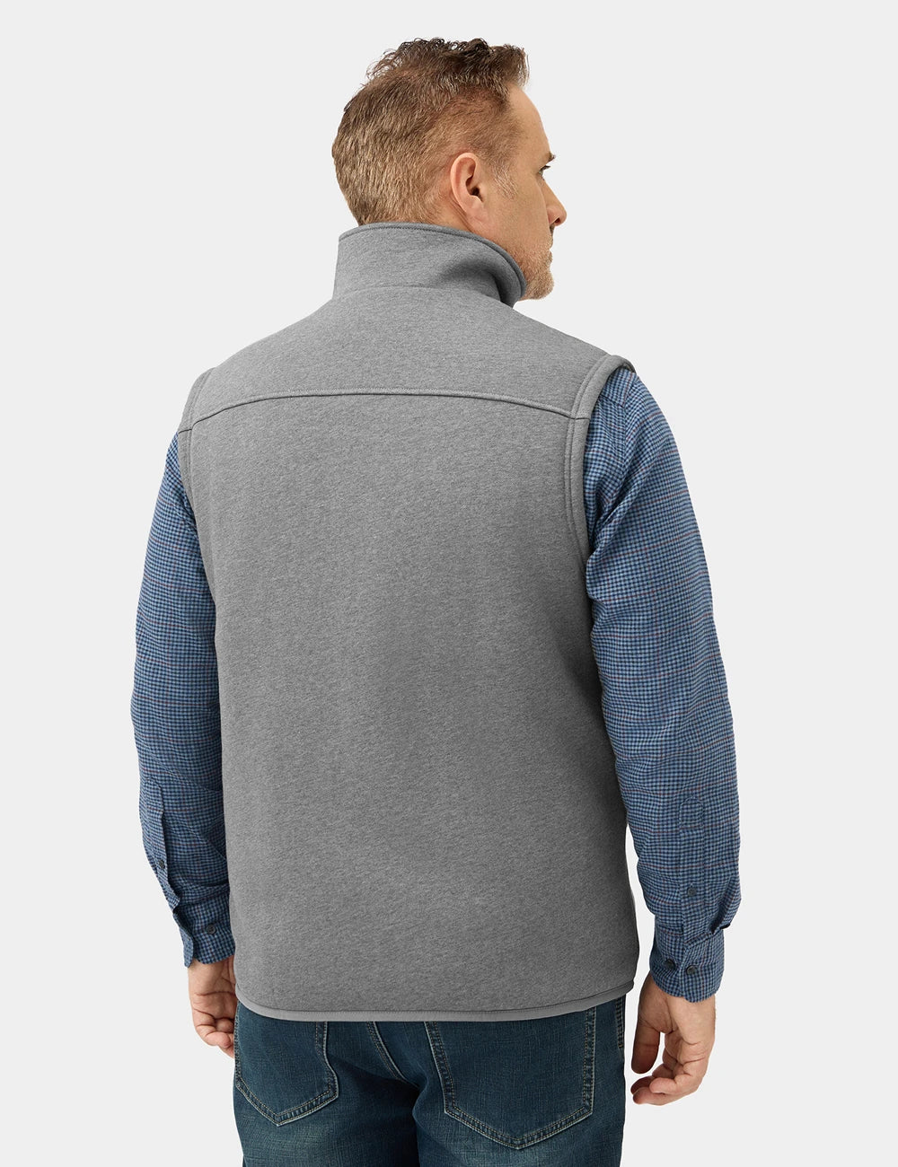 Men Heated Fleece Vest Up to 10 Hours of Heat ororo Heated Apparel Black 3XL