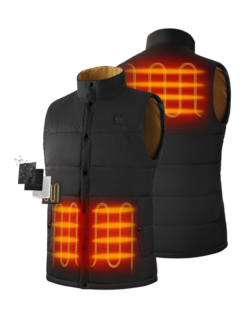 PuffLyte Men's 3-Zone Heated Lightweight Vest ,view 1