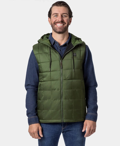 PuffLyte Men's 5-Zone Hooded Heated Vest