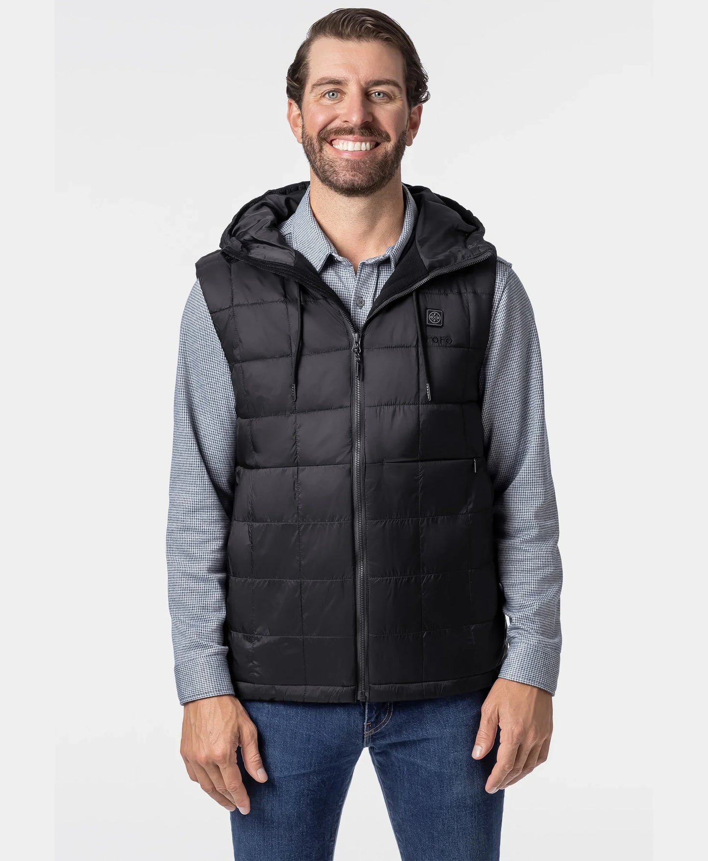 PuffLyte Men's 5-Zone Hooded Heated Vest
