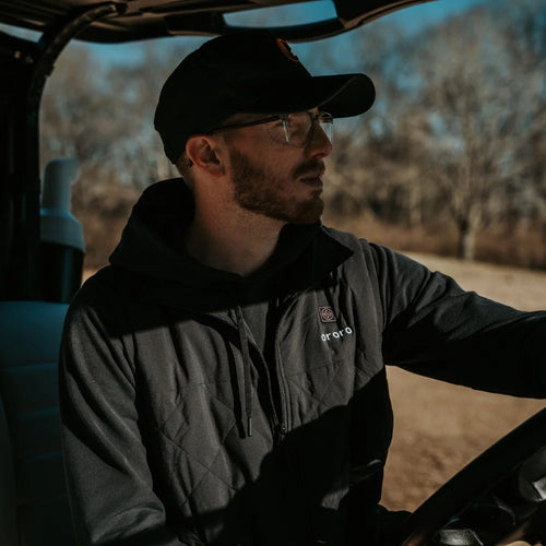 Men's Heated Quilted Vest - Black