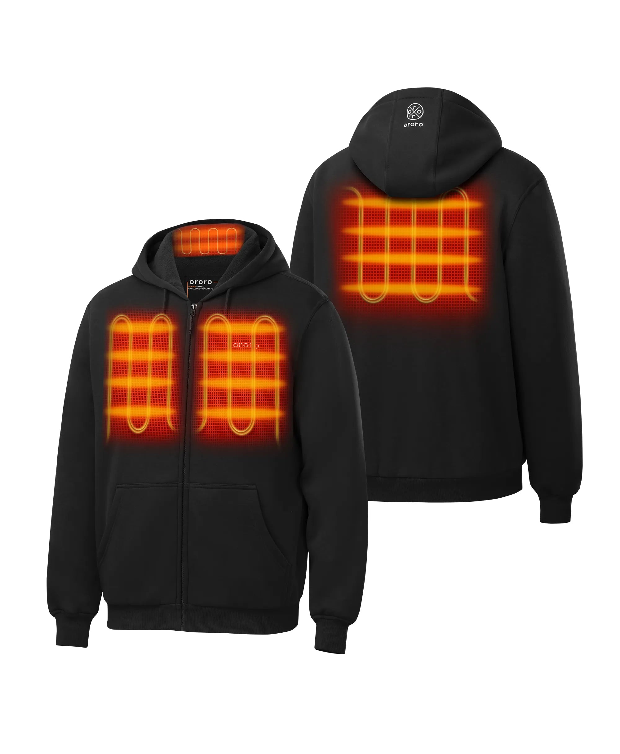 Element Unisex 4-Zone Fleece Heated Hoodie, Thumbnail 19