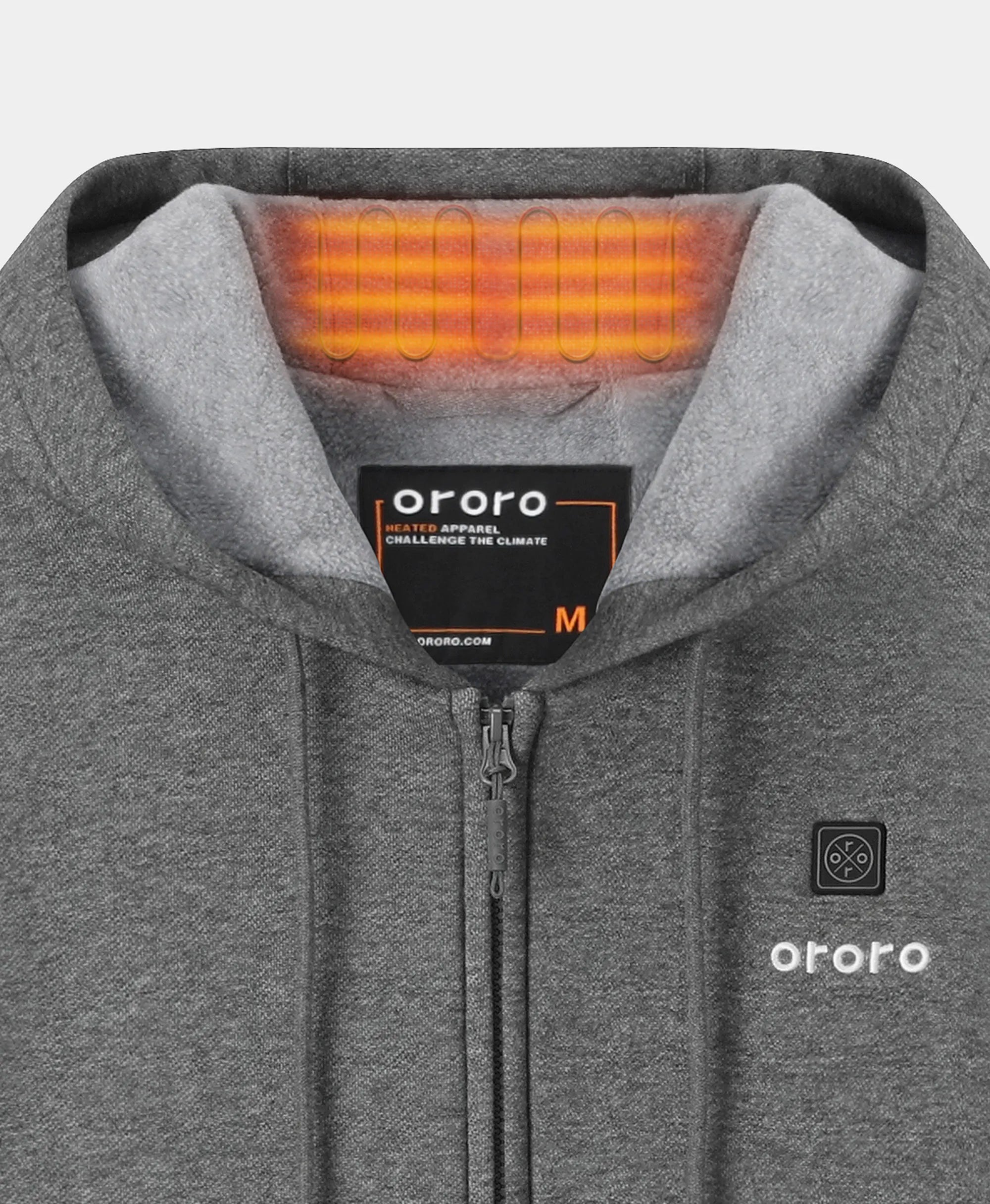 Element Unisex 4-Zone Fleece Heated Hoodie, Thumbnail 3