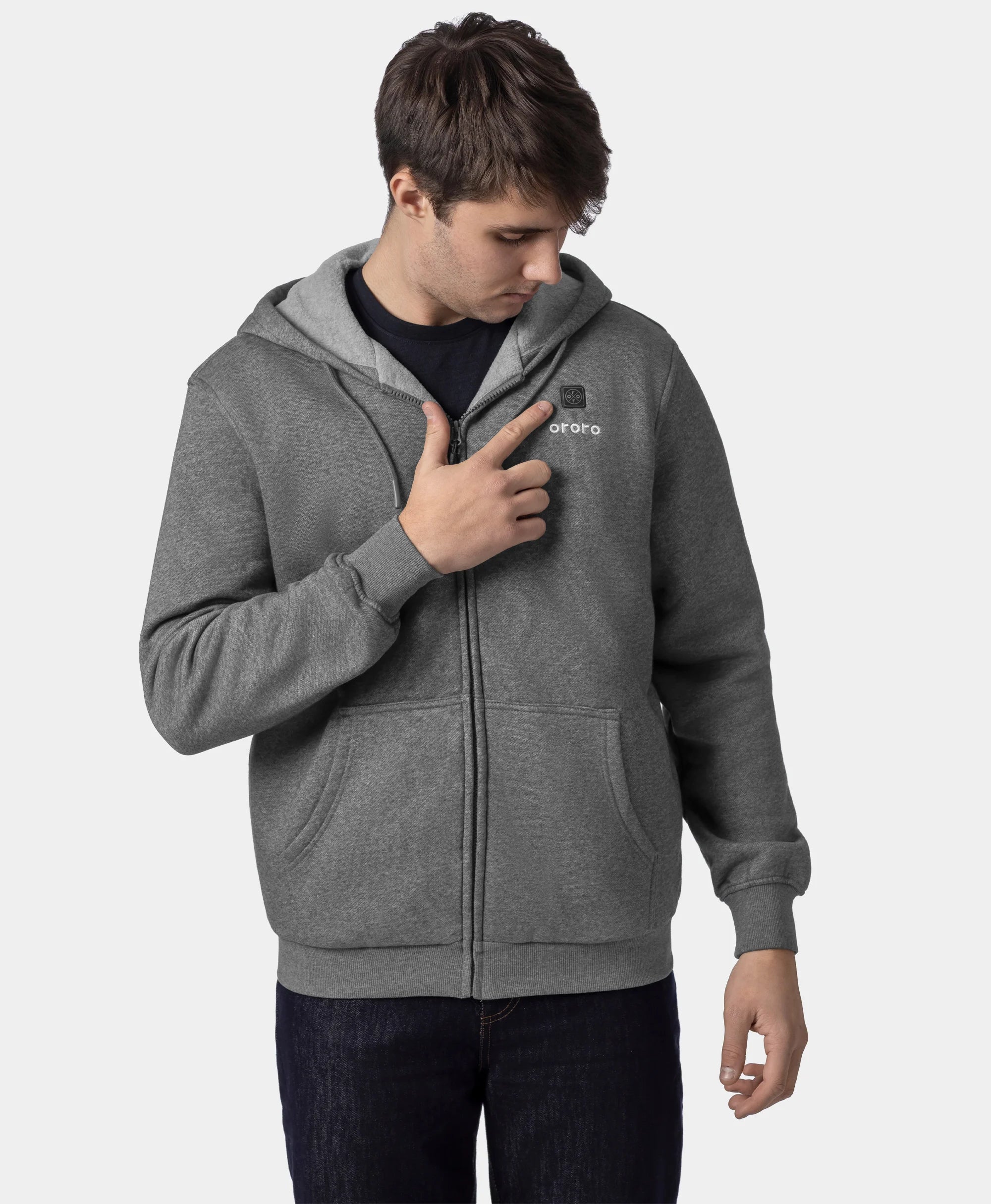 Element Unisex 4-Zone Fleece Heated Hoodie, Thumbnail 4