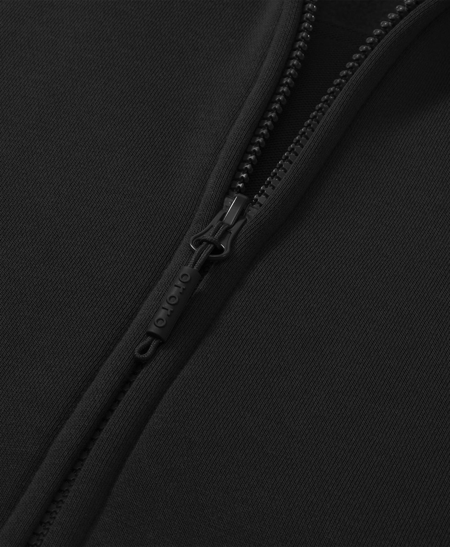 Close-up of SureWarm? Unisex 6-Zone Fleece Heated Hoodie zipper
