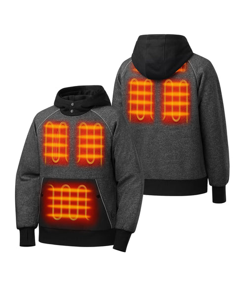 6 heating zones: front pocket, left &amp; right chest, left &amp; right mid-back, and upper back ,view 2
