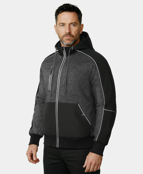 Wayne Unisex 5-Zone Heated Full-Zip Hoodie ,view 1