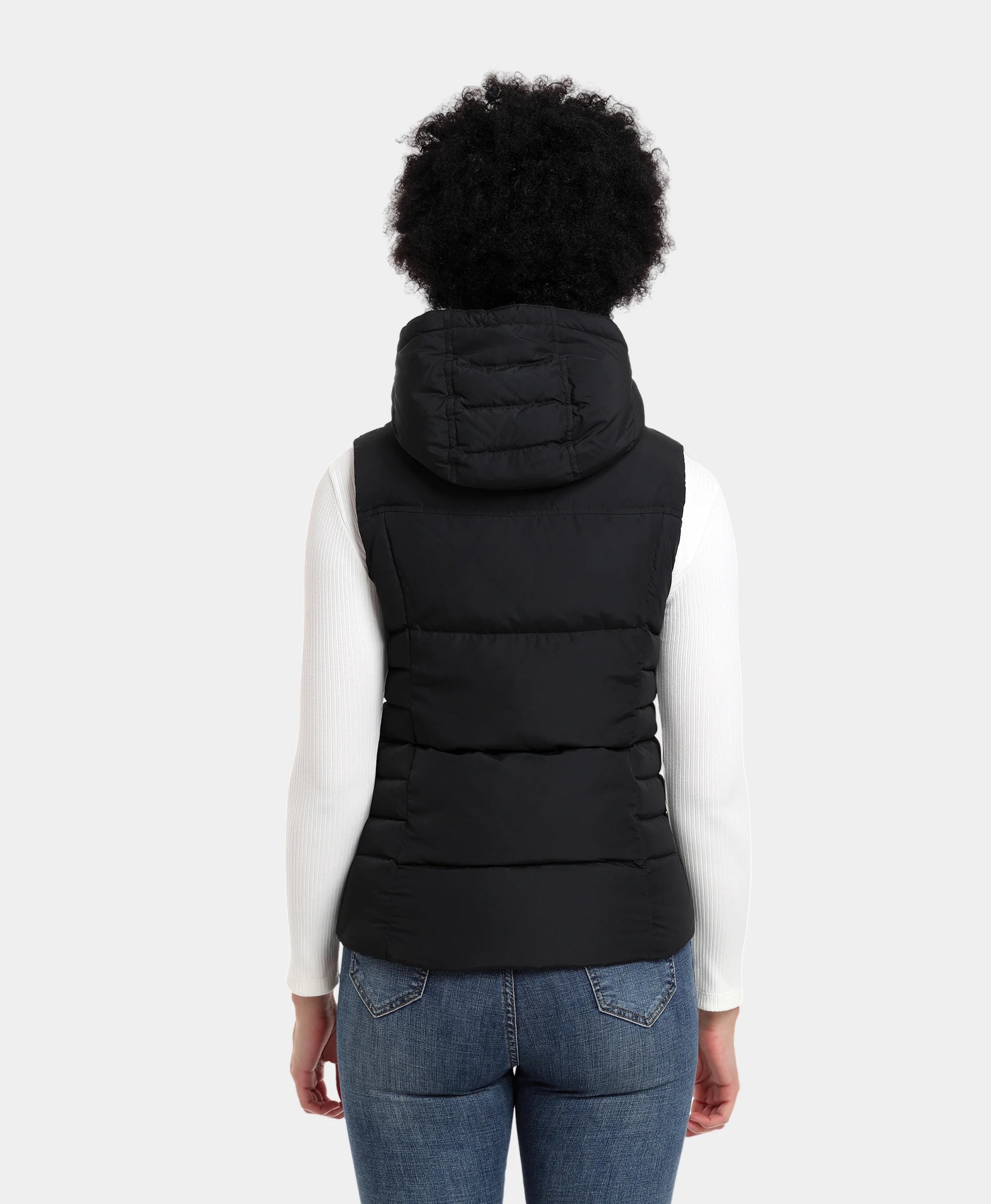 Women's Heated Down Vest - Slim Fit, Thumbnail 4