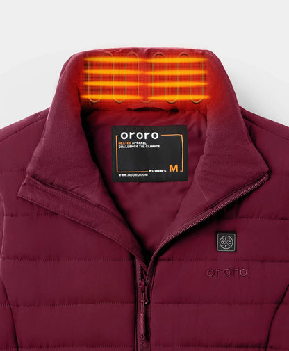 "Tribeca" Women's Heated Long Puffer Vest - New Colors