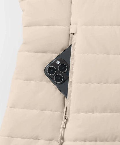 "Tribeca" Women's Heated Long Puffer Vest - New Colors