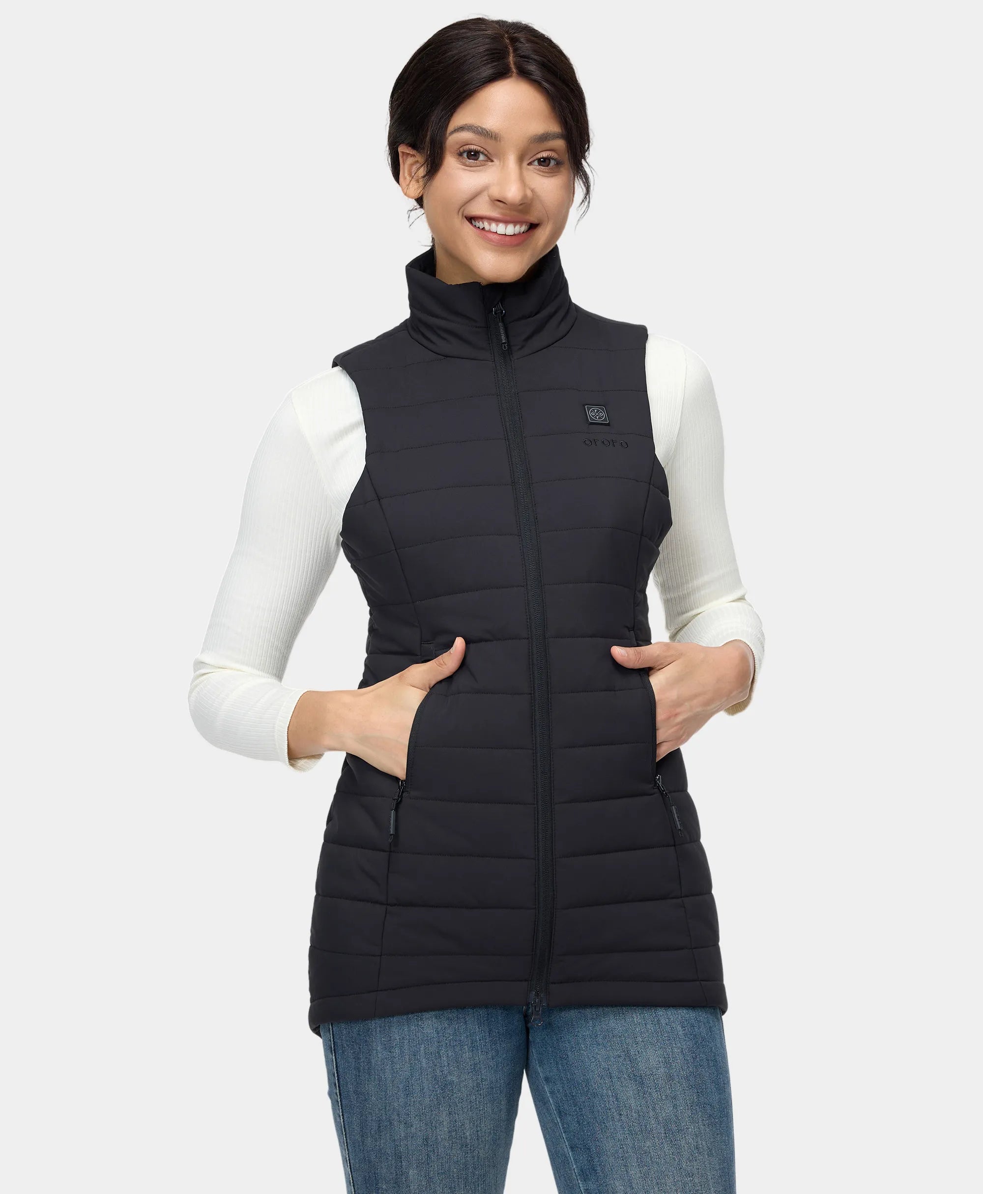 "Tribeca" Women's Heated Long Puffer Vest