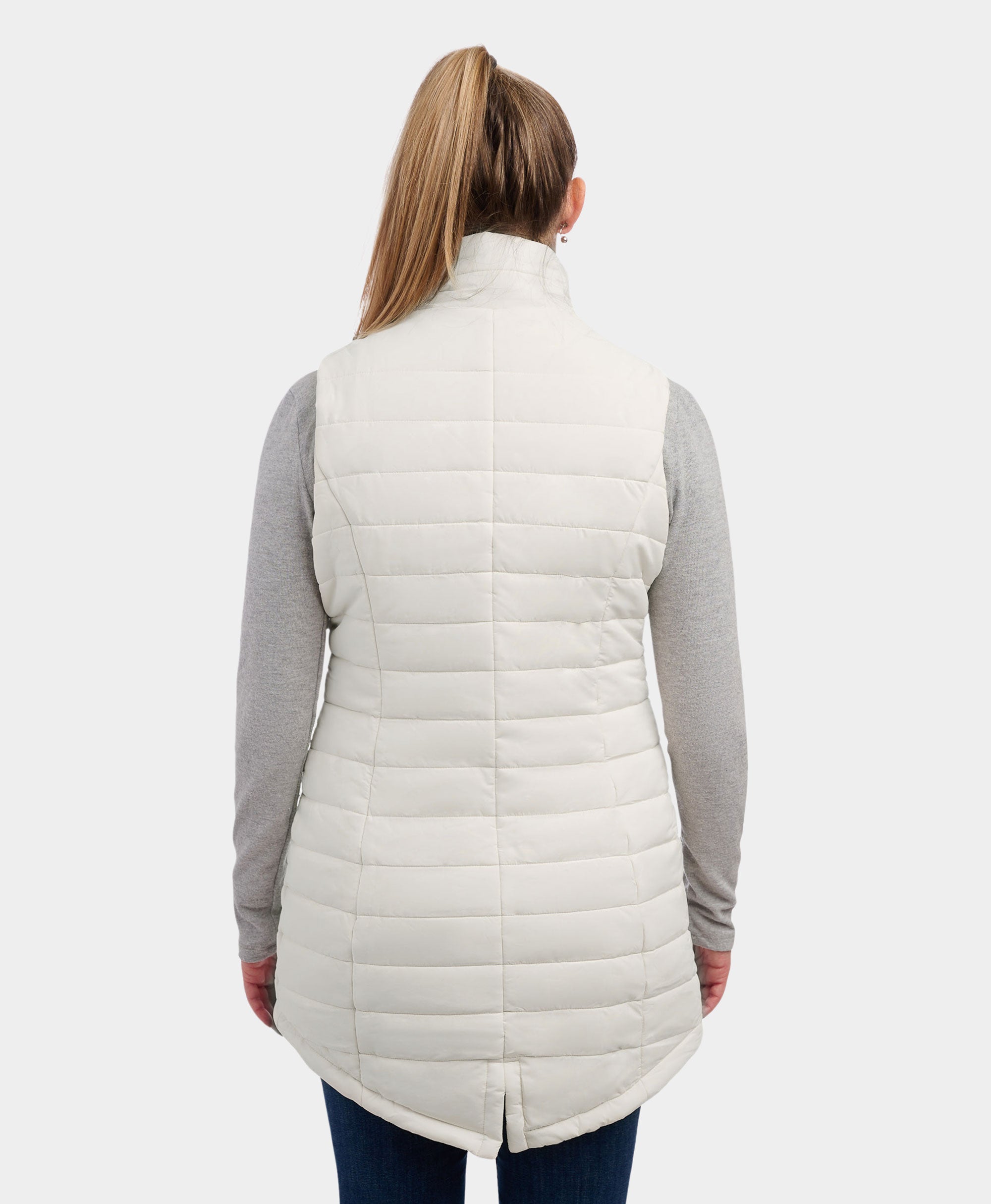 (Open-box) "Tribeca" Women's Heated Long Puffer Vest, Thumbnail 14