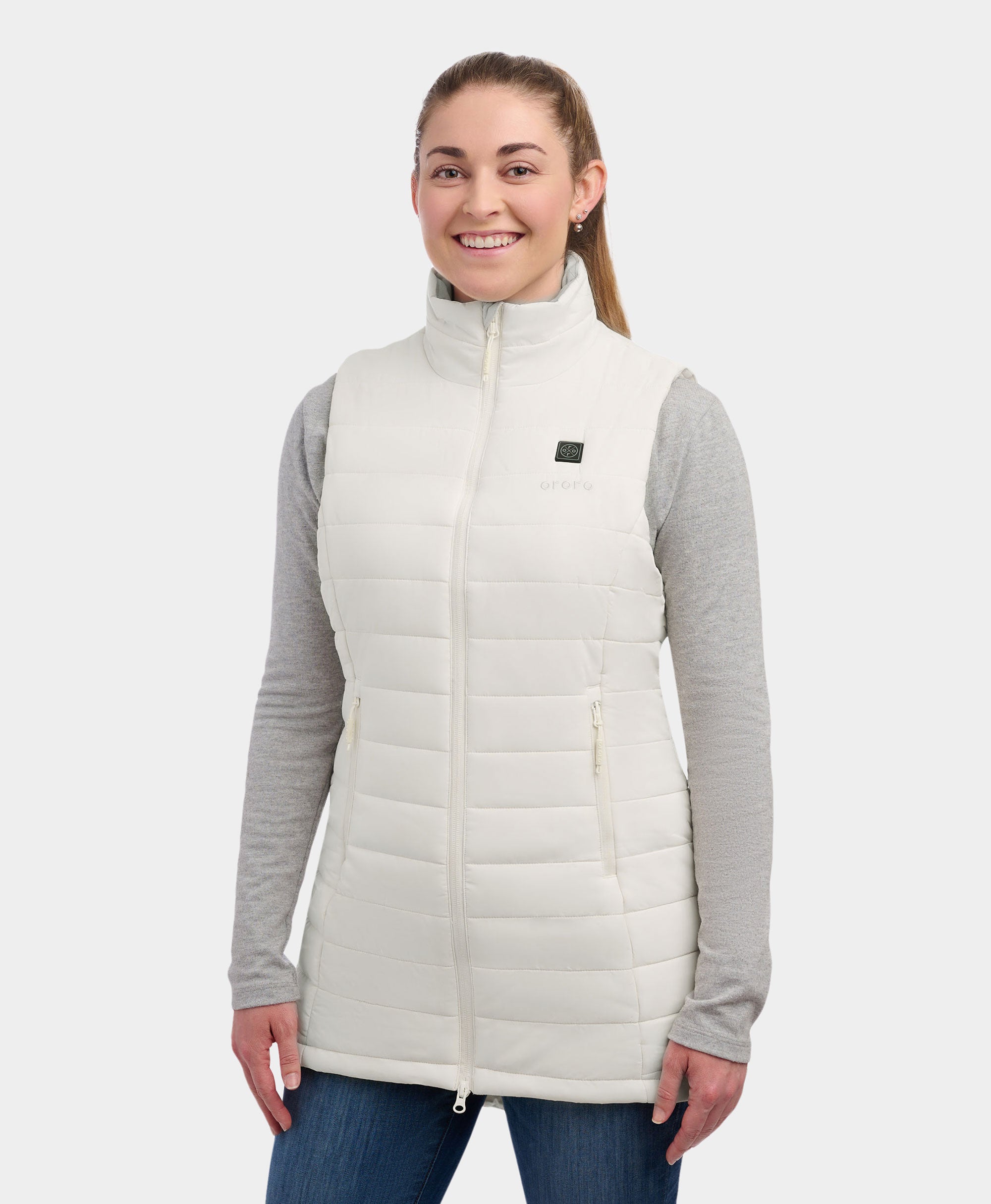 (Open-box) "Tribeca" Women's Heated Long Puffer Vest, Thumbnail 13