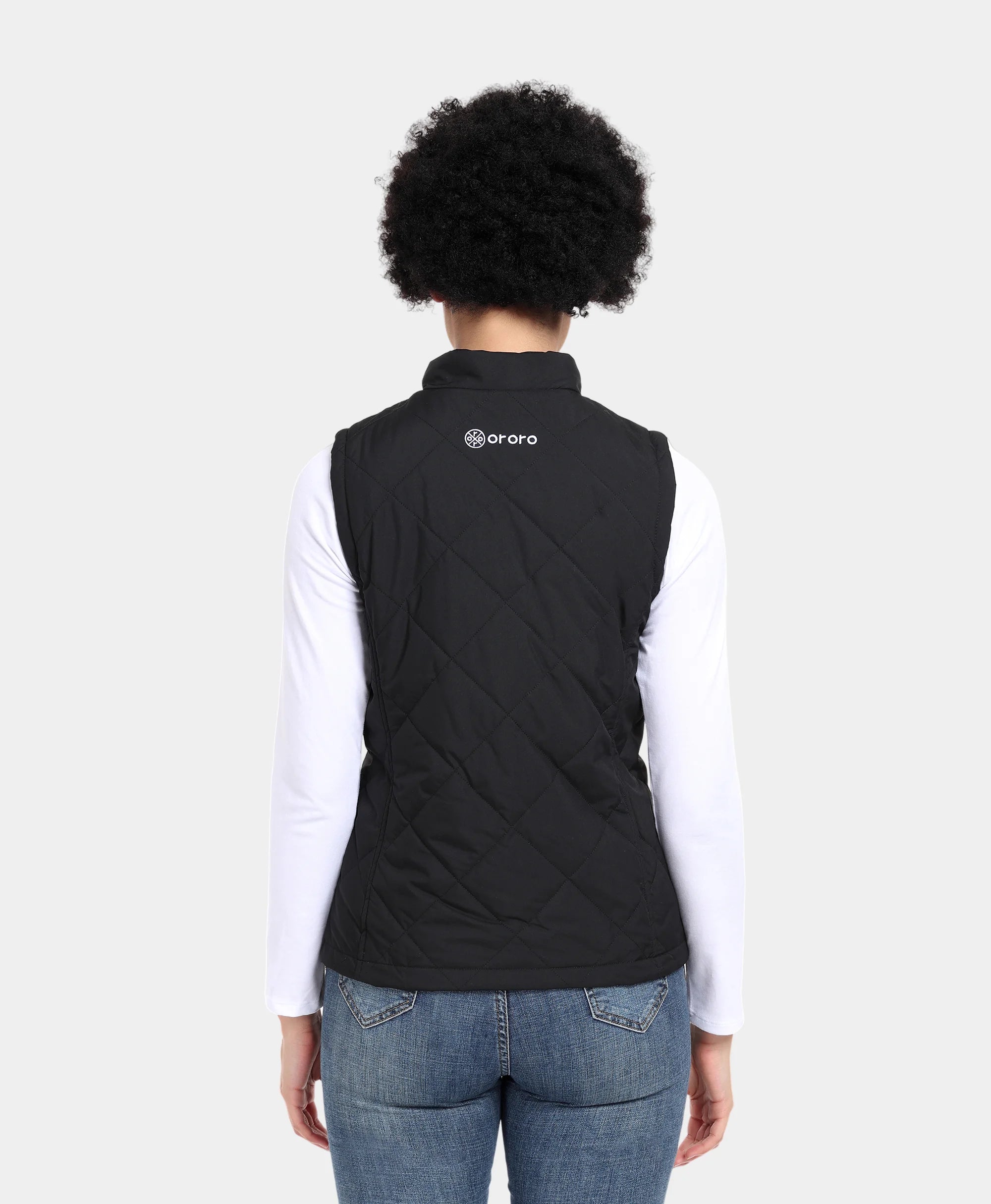 women's quilted heated vest