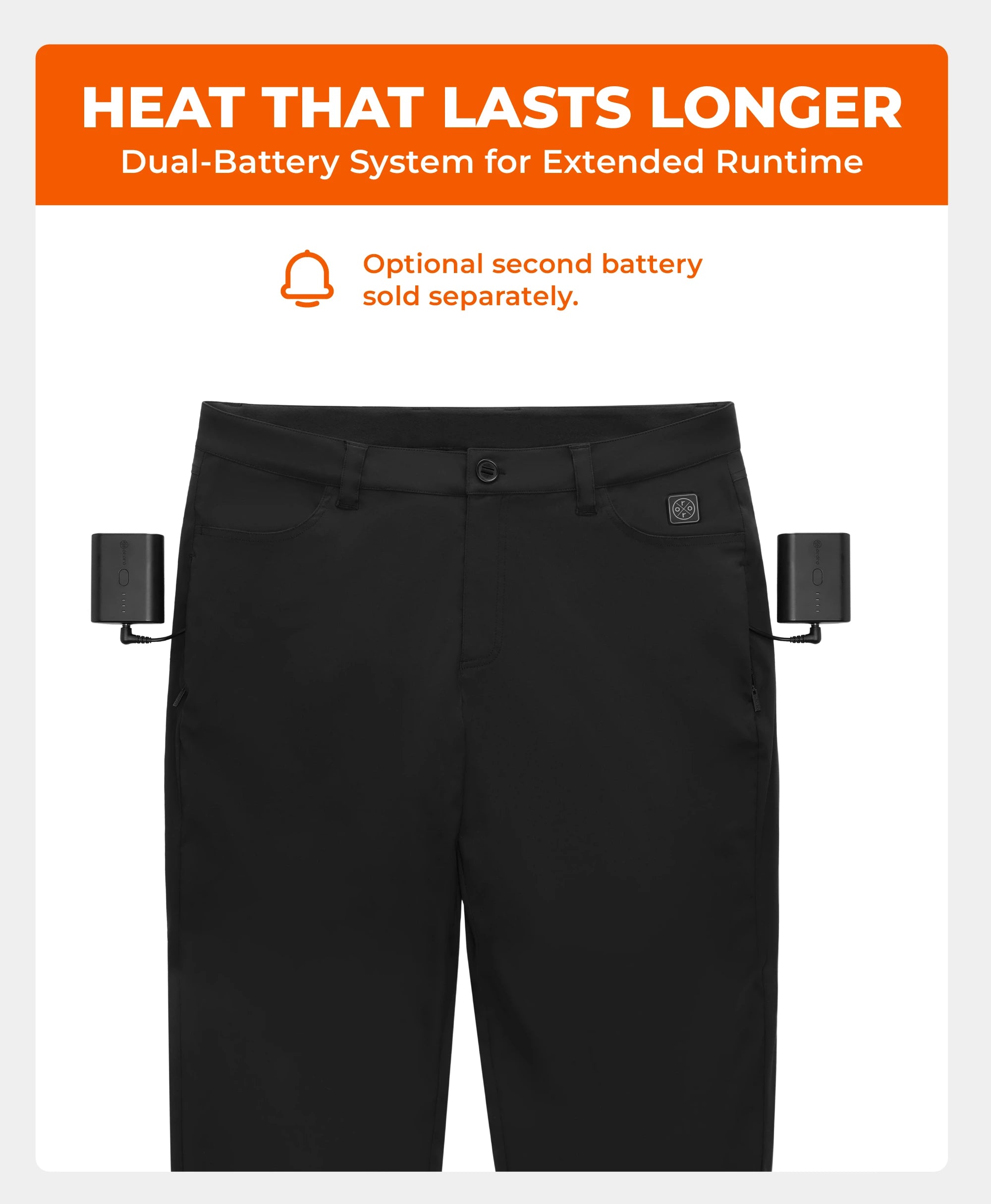 Hudson Men's Heated Casual Pants, Thumbnail 6